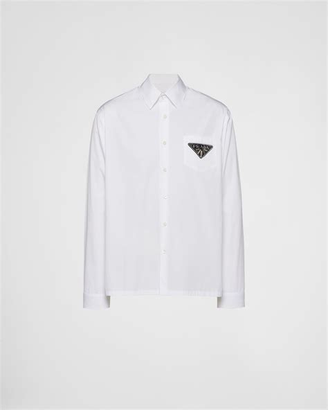 prada mens white dress shirt